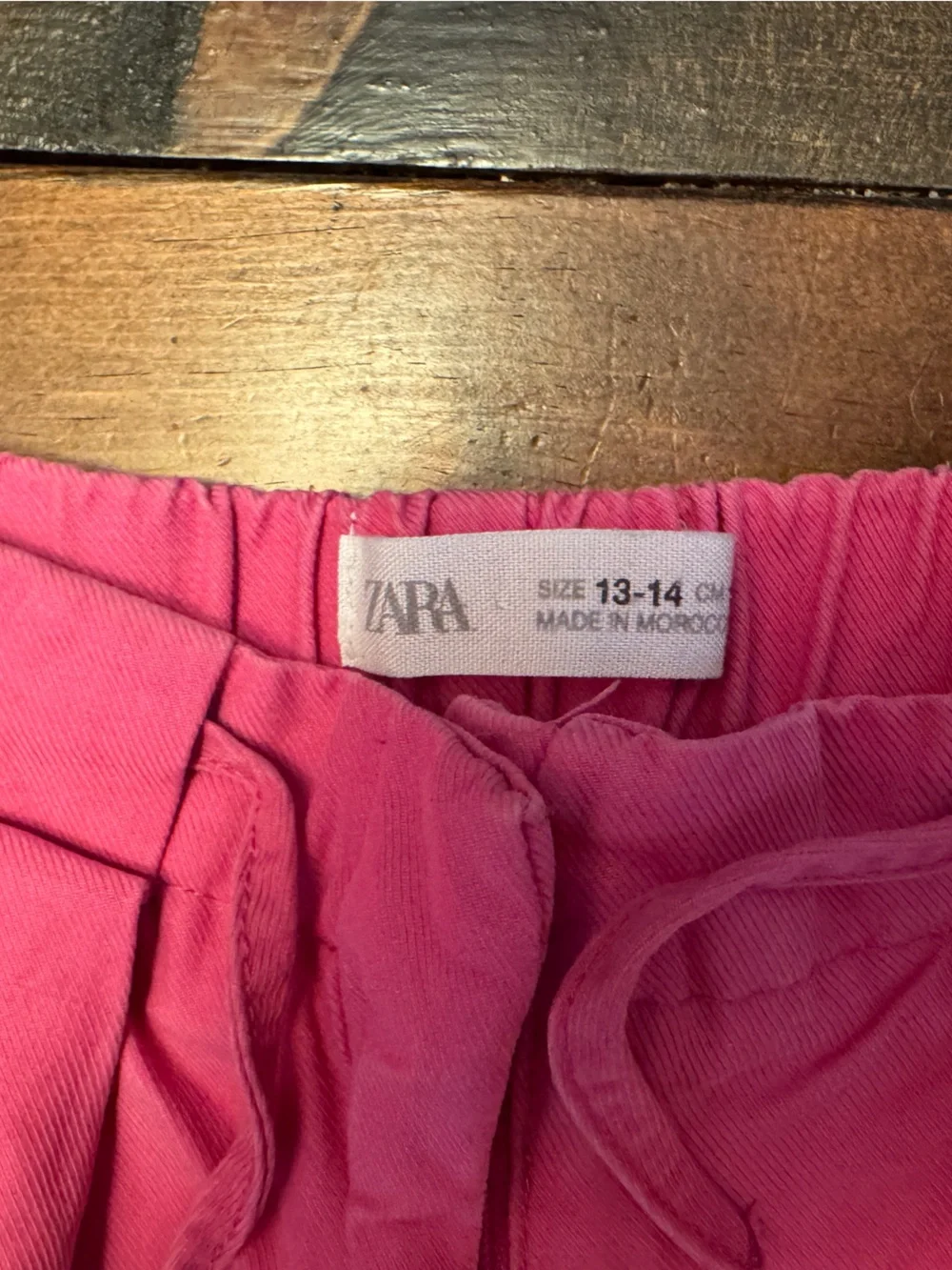 Zara Bright Pink Drawstring Shorts